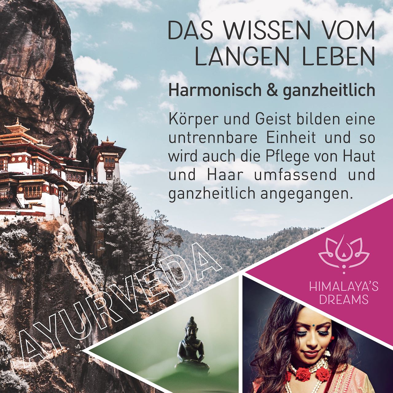 Ayurveda Körper- und Gesichtsöl Pink Lotus/Happiness 100ml / Bei Mischhaut & Akne