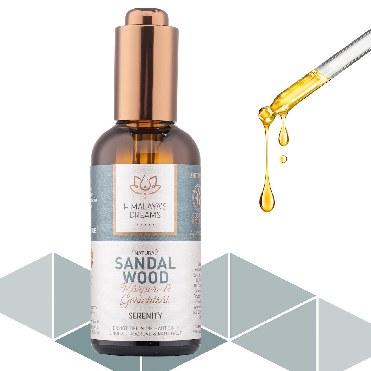 Ayurveda Körper- und Gesichtsöl Sandelholz/Serenity 100ml / Bei sehr rauer Haut & Sonnenbrand