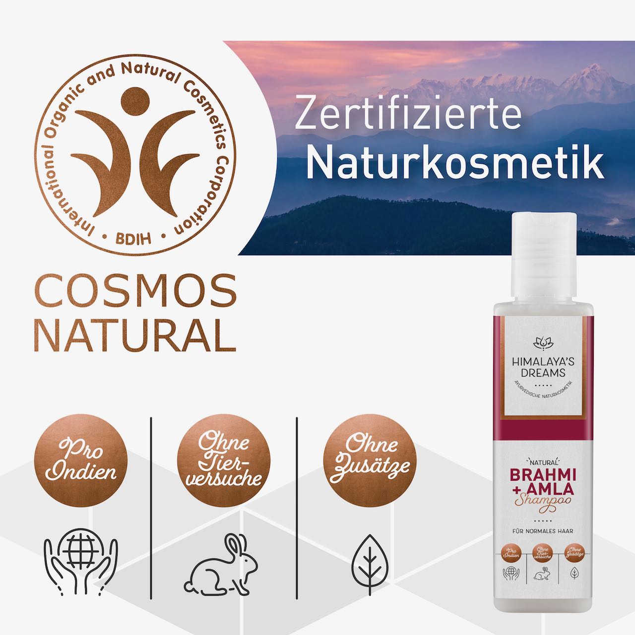 Ayurveda Shampoo Brahmi&Amla 200ml ZERTIFIZIERTE NATURKOSMETIK