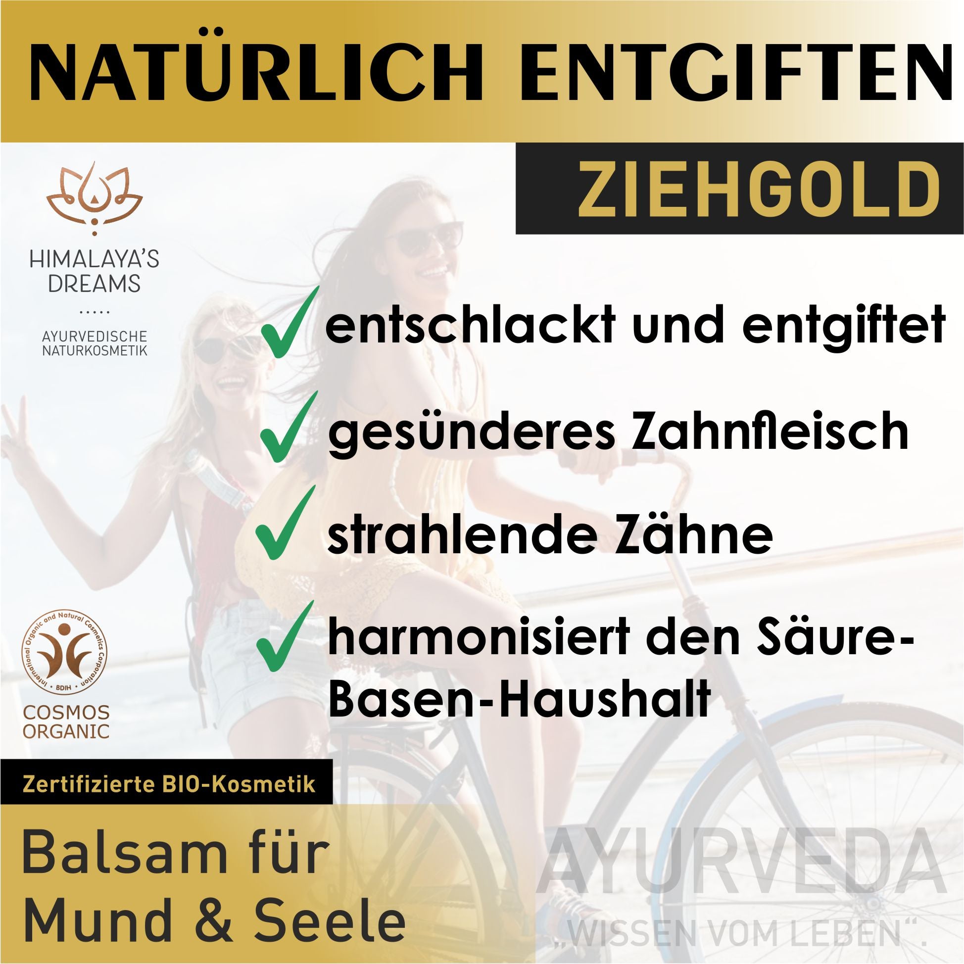 Ayurveda Ziehgold ENERGY 250ml BIO zertifiziert / Die beste Wahl für das effektivste Ölziehen. Mit ayurvedischen Ärzten entwickelt.