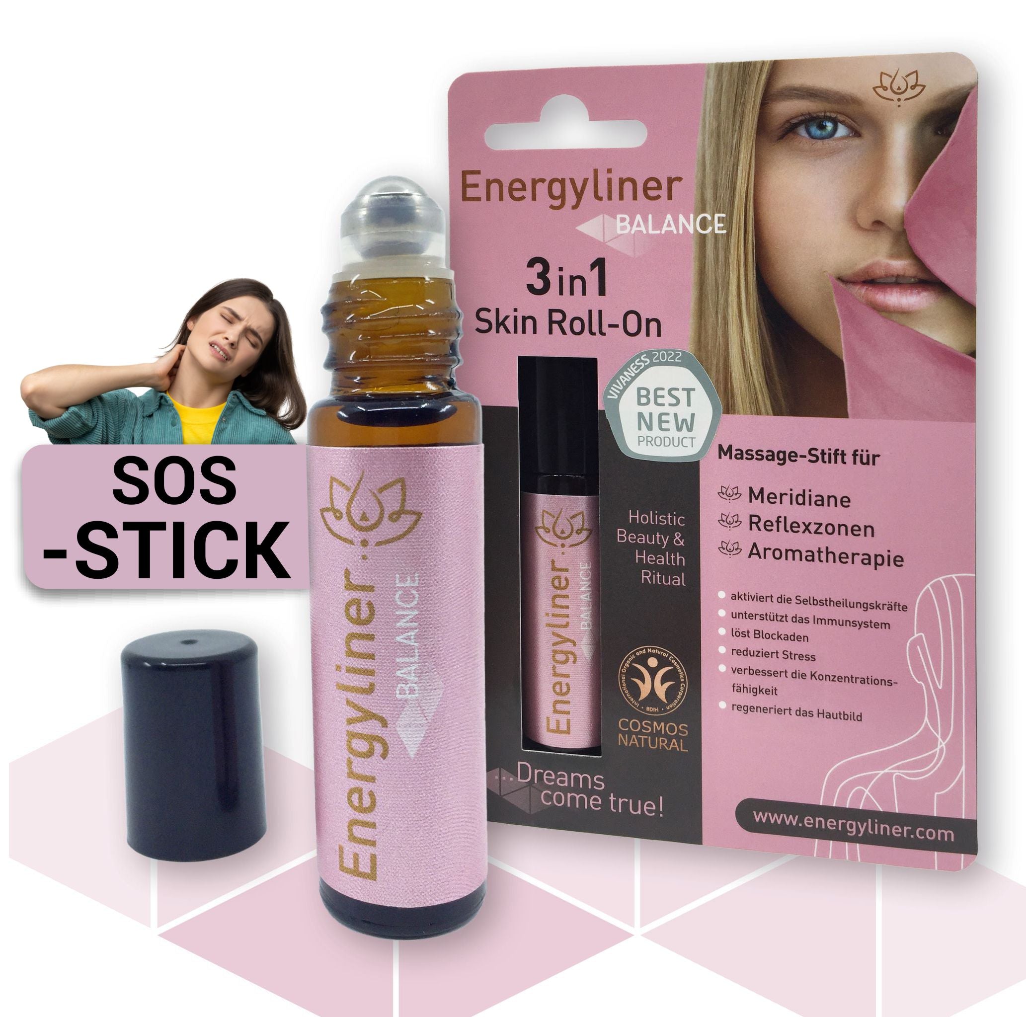 Energyliner Balance / Massagstift / Noch effizienter bei Muskelschmerzen / 10ml