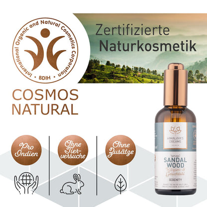 Ayurveda Körper- und Gesichtsöl Sandelholz/Serenity 100ml / Bei sehr rauer Haut & Sonnenbrand