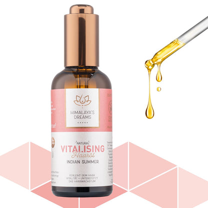Ayurveda Haaröl Vitalising/Indian Summer 100ml / mit Rosmarinöl und Rizinusöl gegen Haarausfall