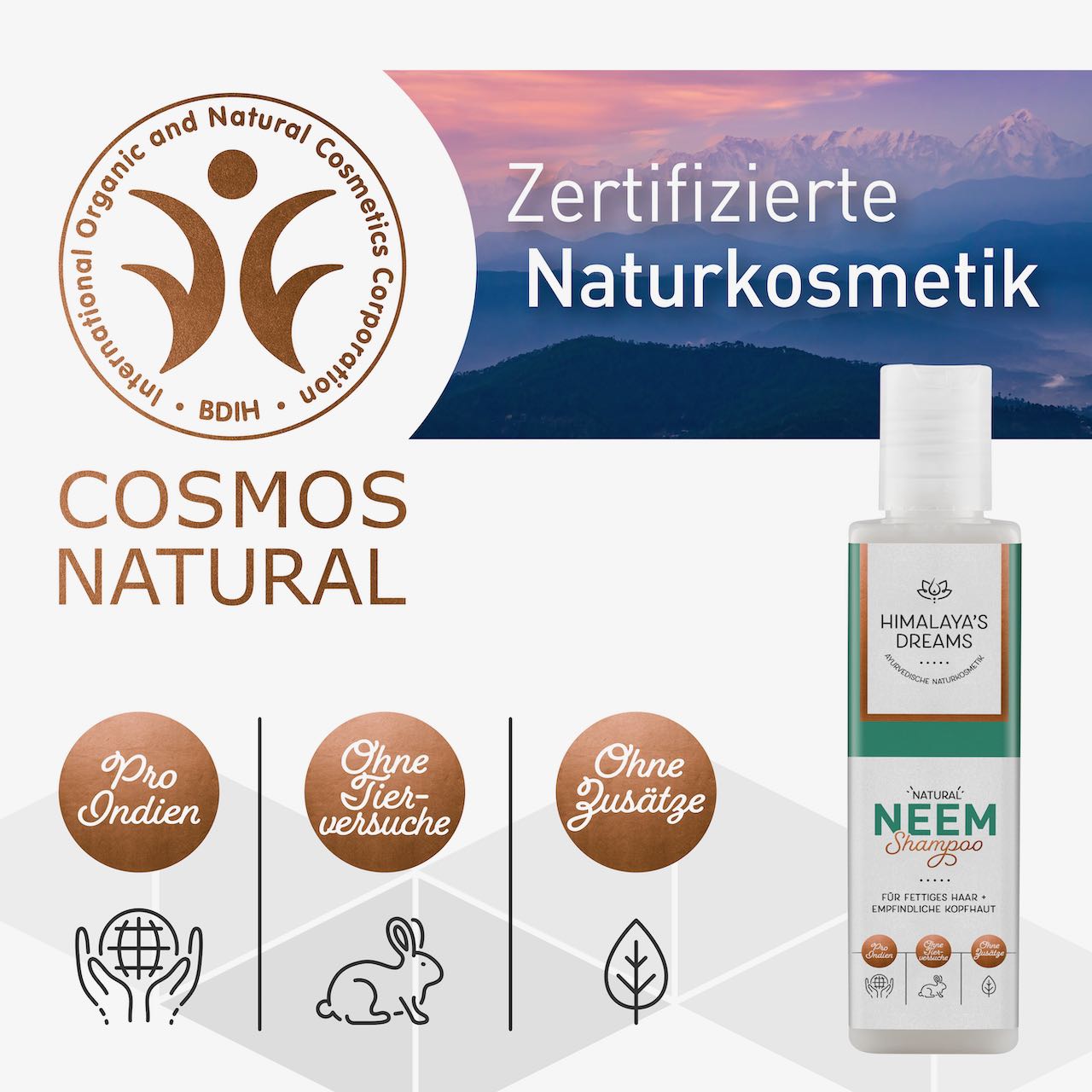 Ayurveda Shampoo Neem 200ml ZERTIFIZIERTE NATURKOSMETIK