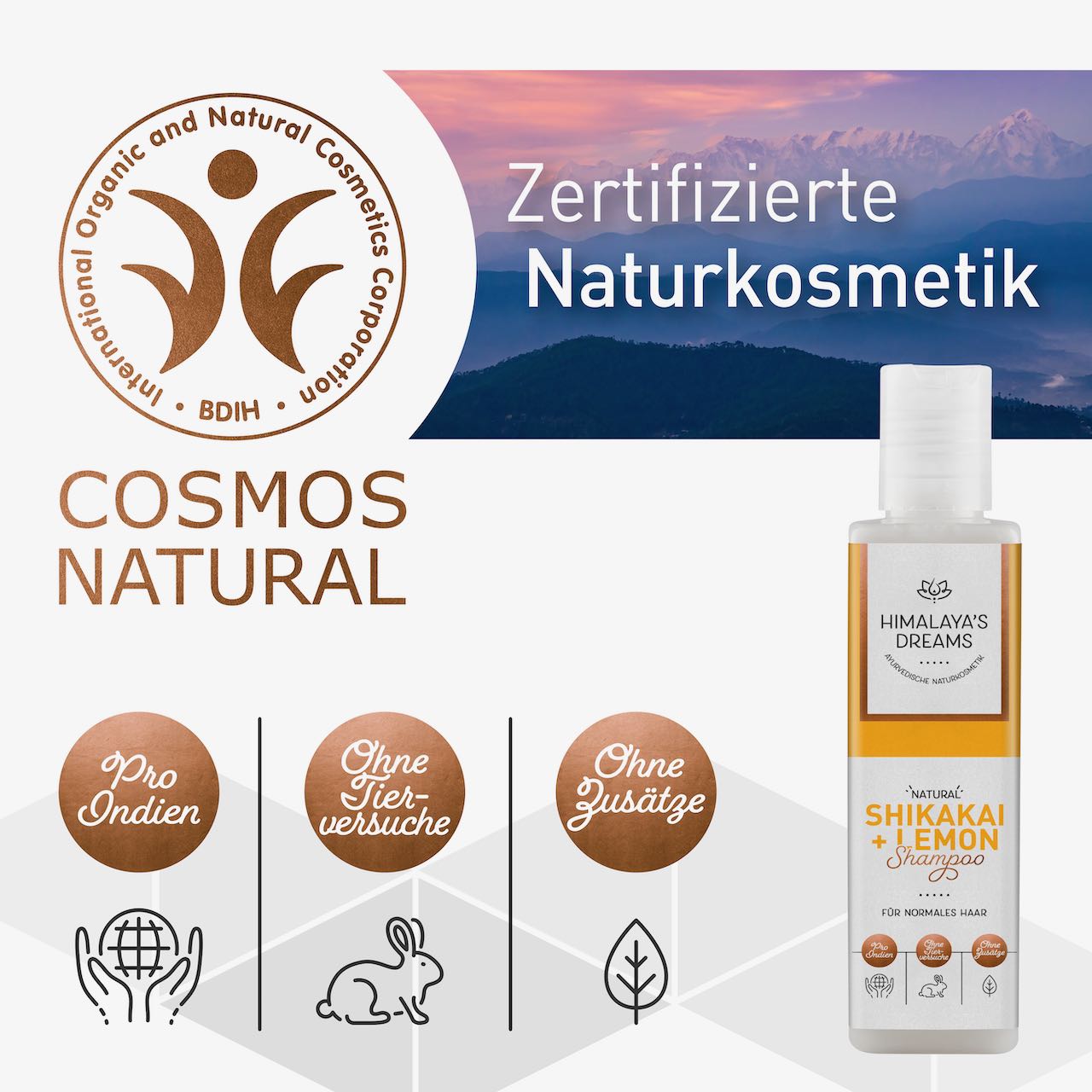 Ayurveda Shampoo Shikakai&Lemon 200ml ZERTIFIZIERTE NATURKOSMETIK